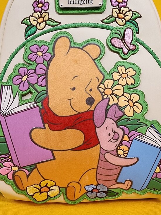 Loungefly Disney Winnie the Pooh Piglet & Pooh Bear Reading Mini Backpack NEW main image 10